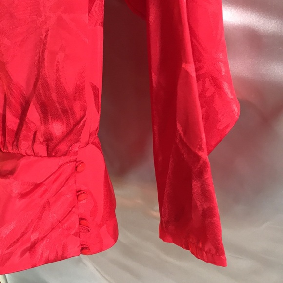 ShapeLy Retro Red Blouse - Picture 2 of 7